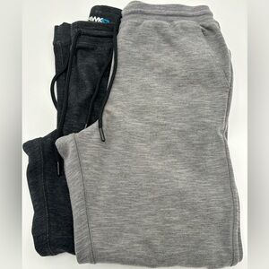 Two Tony Hawk Men’s Joggers. Gray & Dark Gray Elastic Waist Drawstring. SZ Small